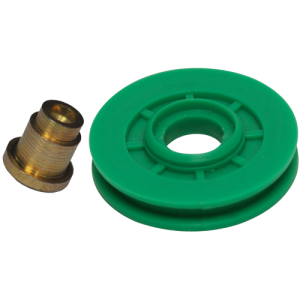 Roldana Guia do Cabo com Rebite - 34mm - Verde